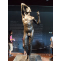 garden decoration sculpture metal craft bronze nude man sculpture